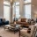 Spacious lounge with large windows 