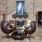 Spacious lobby with seating and a fireplace