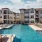 Large sparkling pool with a large deck 