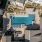 Aerial view of the swimming pool 